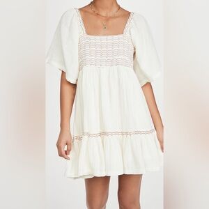 Free People Easy To Love Bubble Mini Dress